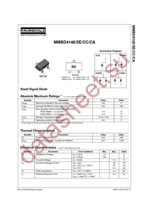 MMBD4148CA datasheet  